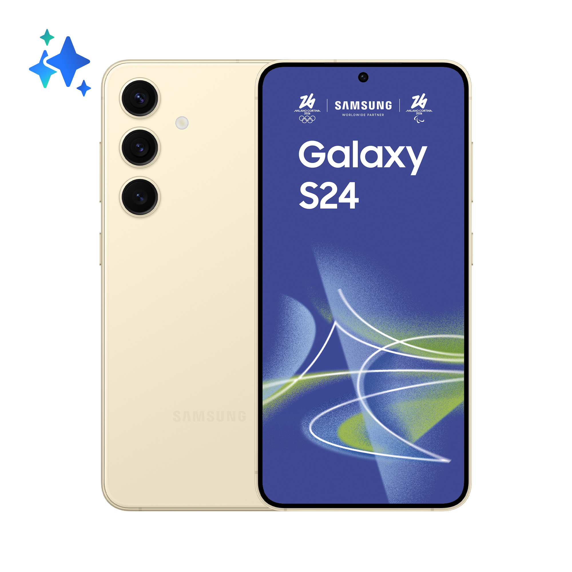 Samsung Galaxy S24 - 5G Smartphone - Dual-SIM - RAM 8 GB / Interner Speicher 128 GB - OLED-Display - 6.2 - 2340 x 1080 Pixel (120 Hz) - Triple-Kamera 50 MP, 12 MP, 10 MP - front camera 12 MP - amber yellow (SM-S921BZYDEUE)