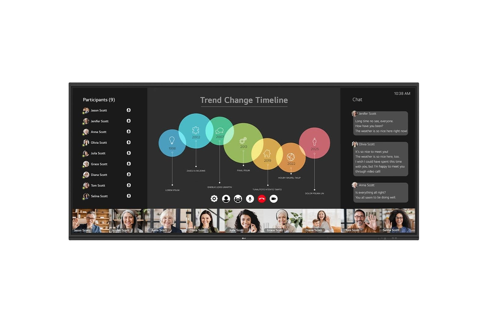 LG CreateBoard 105TR5WP-B Signage Touch 266,7 cm 105 Zoll