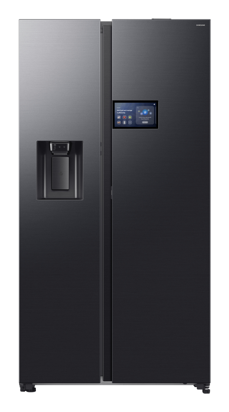 RS90F64EDF Side by Side premium black steel