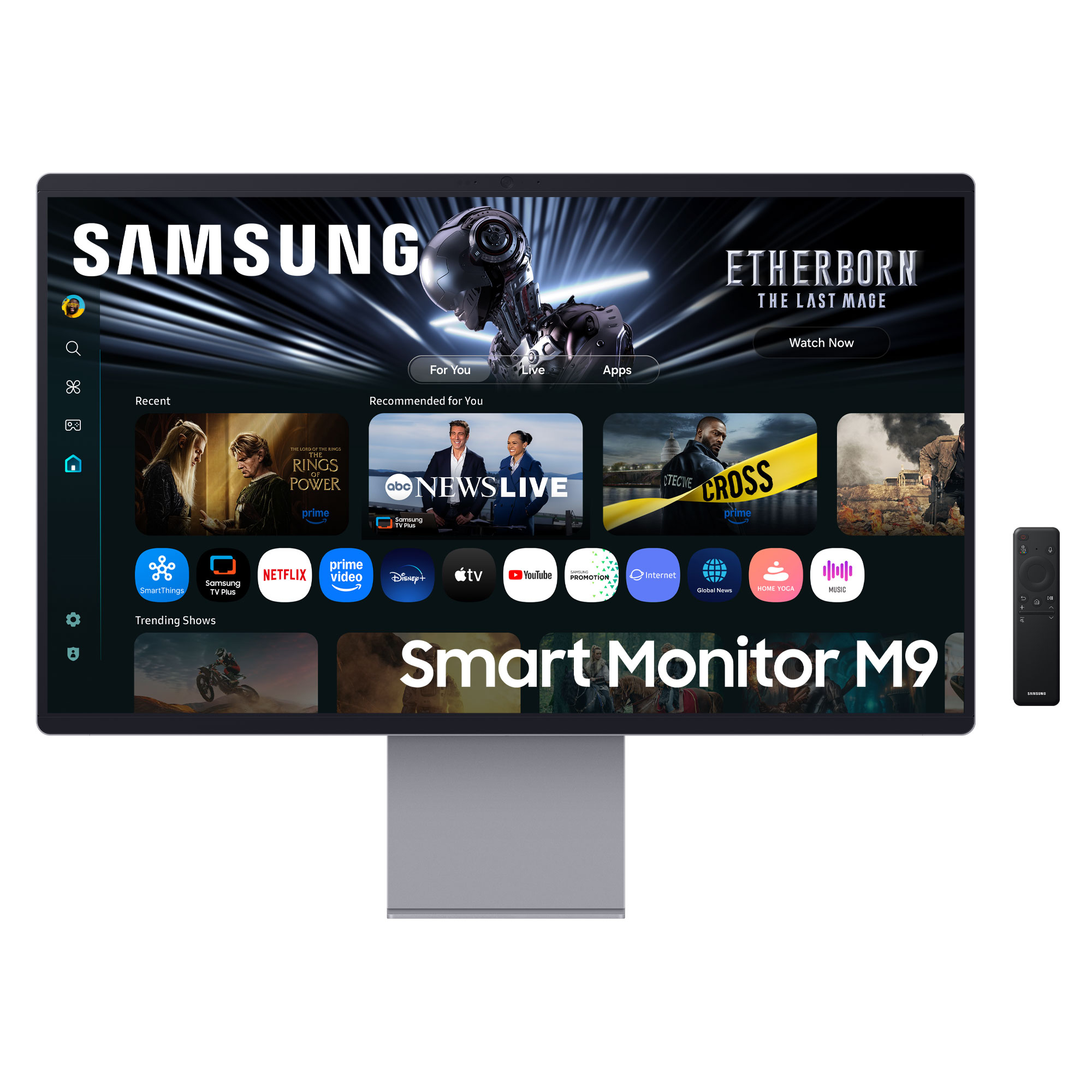 Samsung M90SF S32FM900SU Smart Monitor 81,3cm (32) 4k UHD, QD-OLED , 0,03 ms, 165 Hz, HDMI, DisplayPort, G-Sync (LS32FM900SUXEN) - Sonderposten