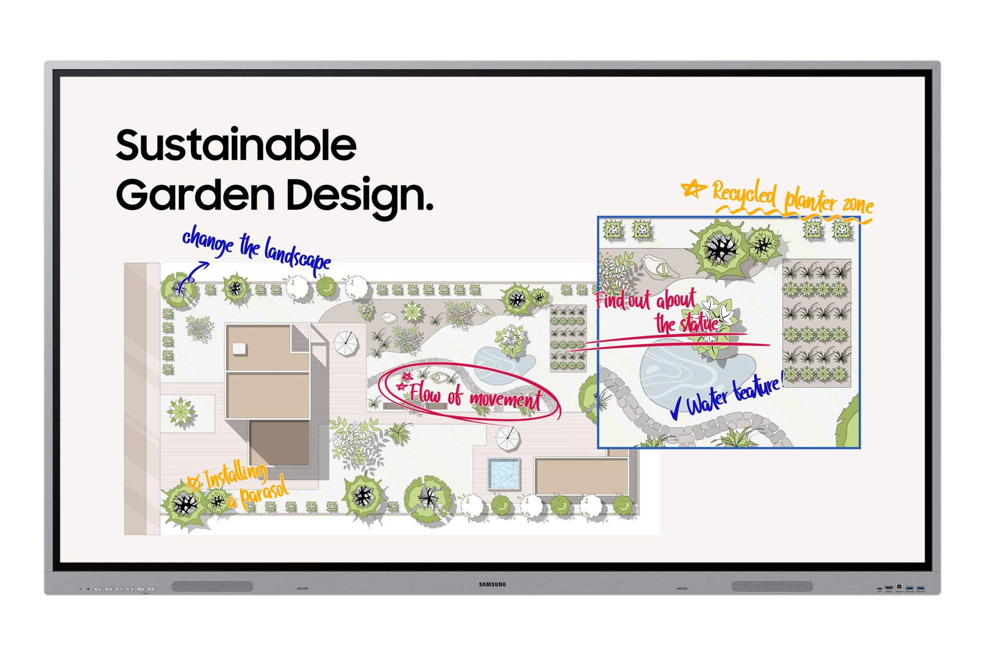 Samsung - Interactive Display Non-OS (WE75FX) - 75 - LCD Signage - Interactive (LH75WEFWLGCXEN)