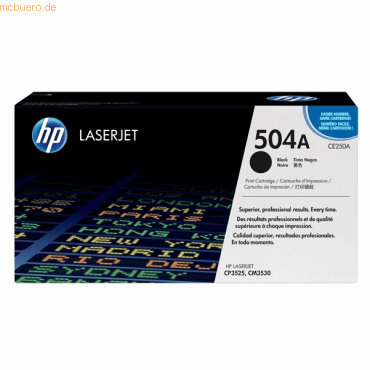 Original HP Toner 504A, Einzelpack, schwarz