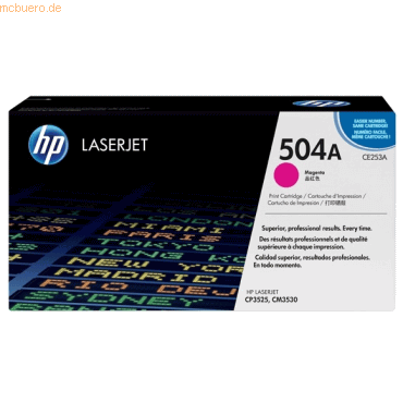 Original HP Toner 504A, Einzelpack, magenta