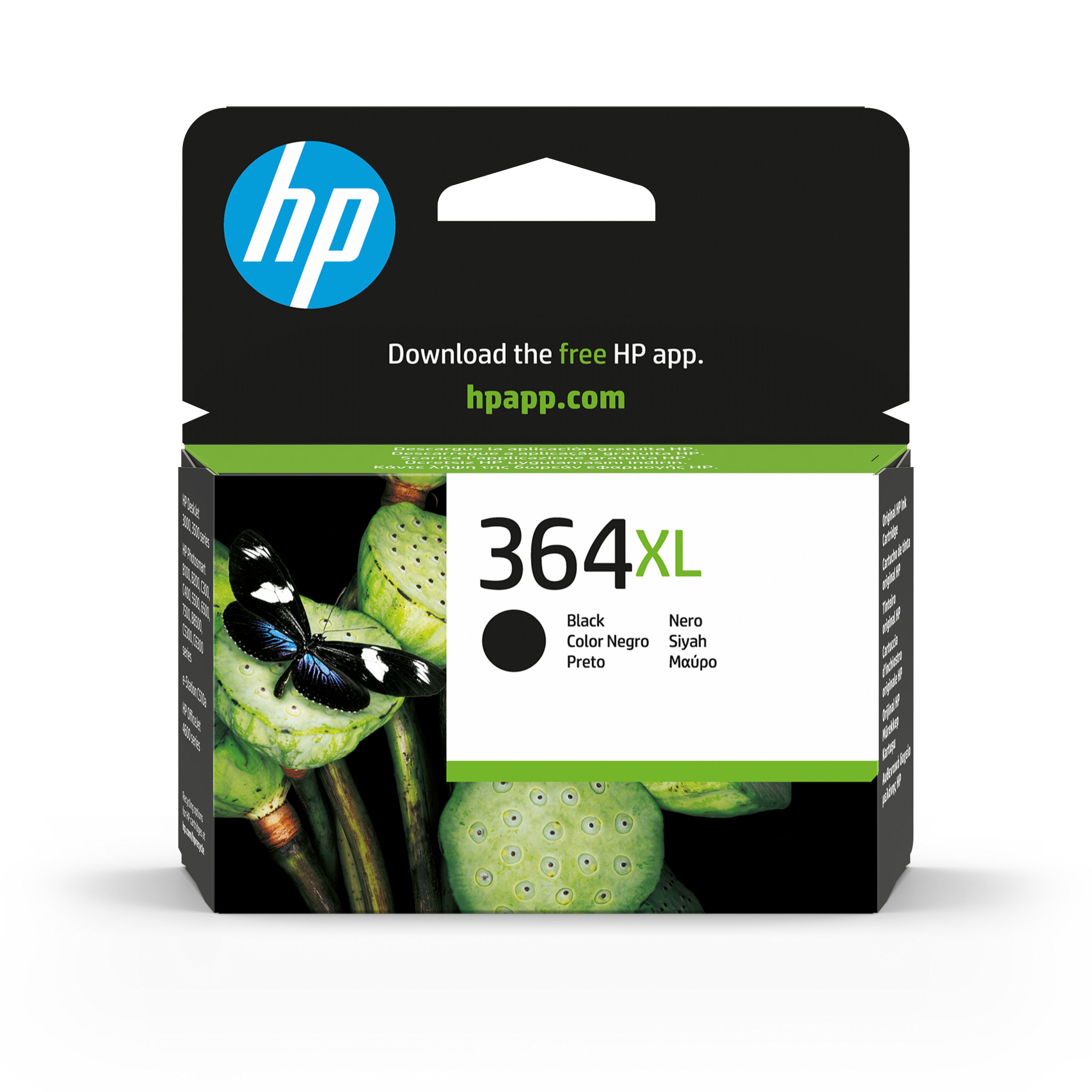 HP 364XL - Hohe Ergiebigkeit - Schwarz - Original - Tintenpatrone - für Deskjet 35XX, Photosmart 55XX, 55XX B111, 65XX, 65XX B211, 7510 C311, B110, Wireless B110 (CN684EE#BA3)