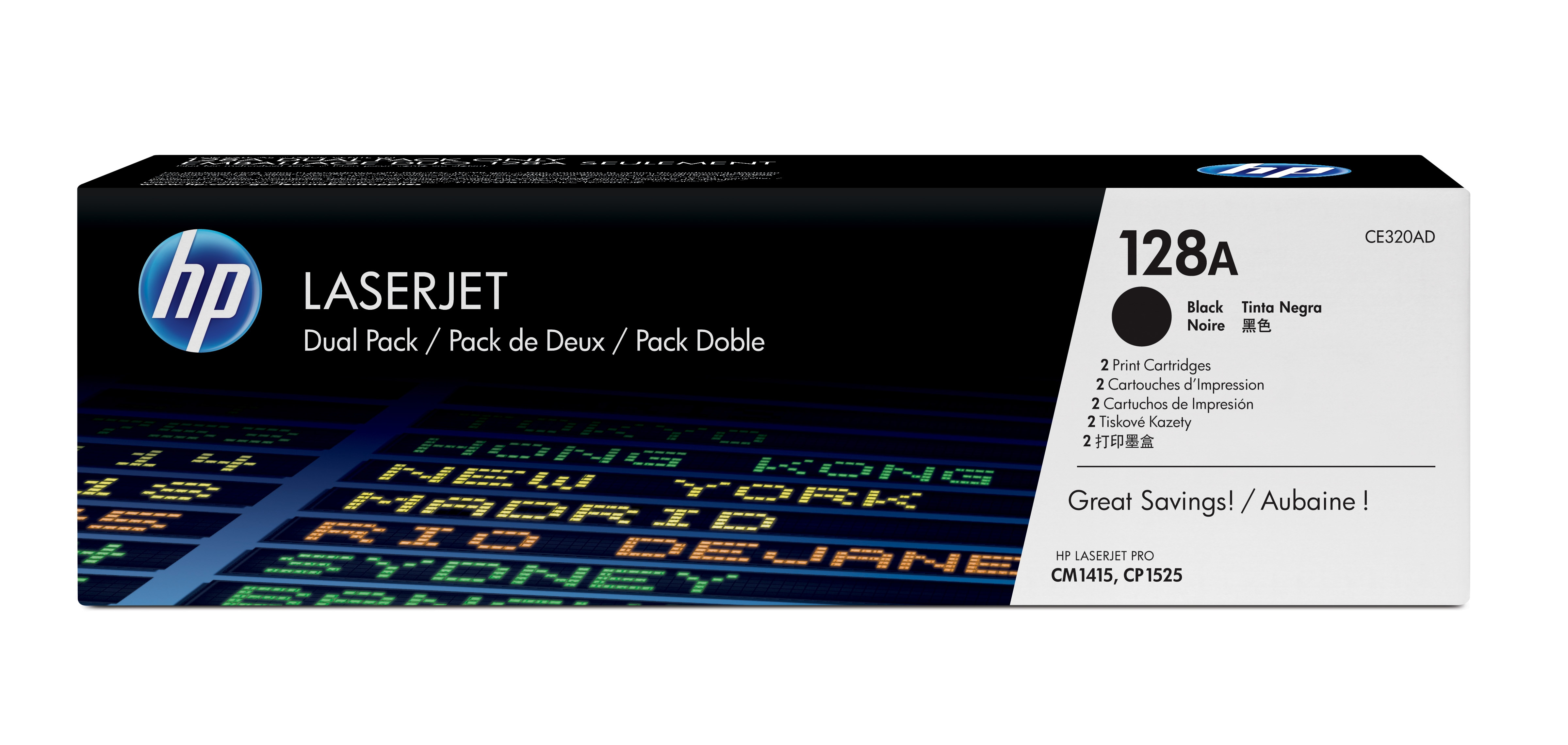 HP Toner HP 128A CE320AD schwarz Twinpack