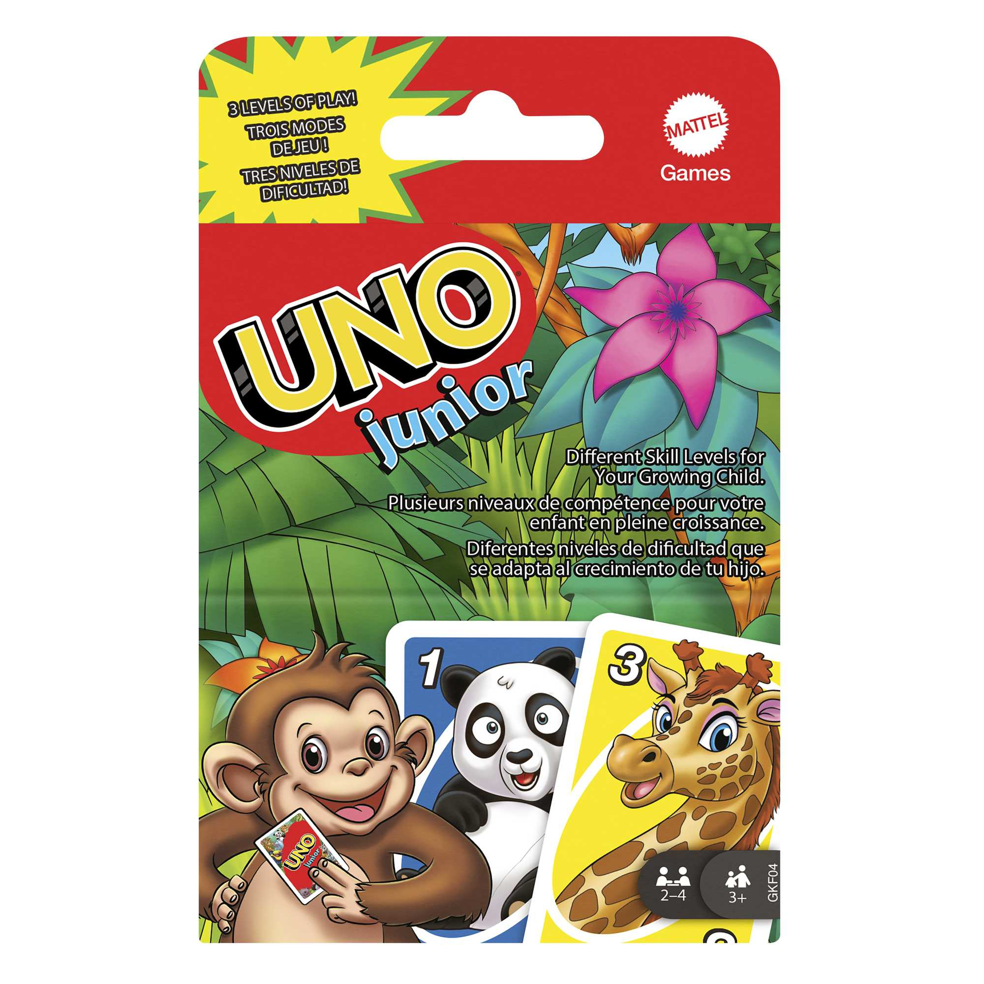 Mattel GAMES UNO Junior Kartenspiel, 1 St.