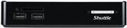 Shuttle XPC nano NS02EV2 - Android-PC - Mini-PC - 1 RK3368 / 1.5 GHz - RAM 2 GB - Flash - eMMC 16 GB - PowerVR SGX6110 - GigE - WLAN: 802.11b/g/n/ac, Bluetooth 5.0 - Android 8.1 (Oreo) - Monitor: keiner - Schwarz