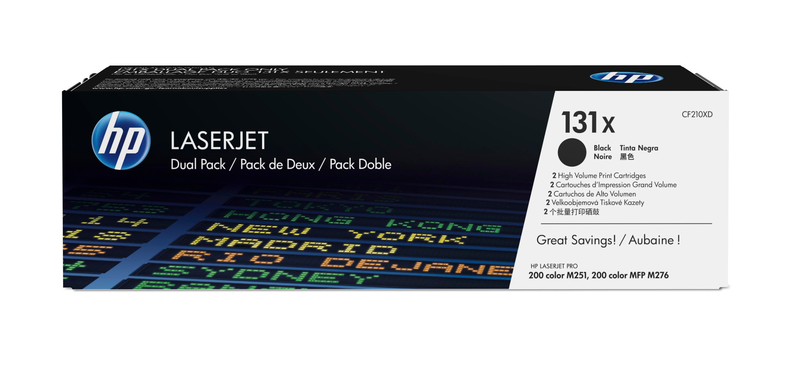 HP Toner CF210XD (131X) - Doppelpack - Kapazität: 2x 2.400 Seiten (CF210XD)
