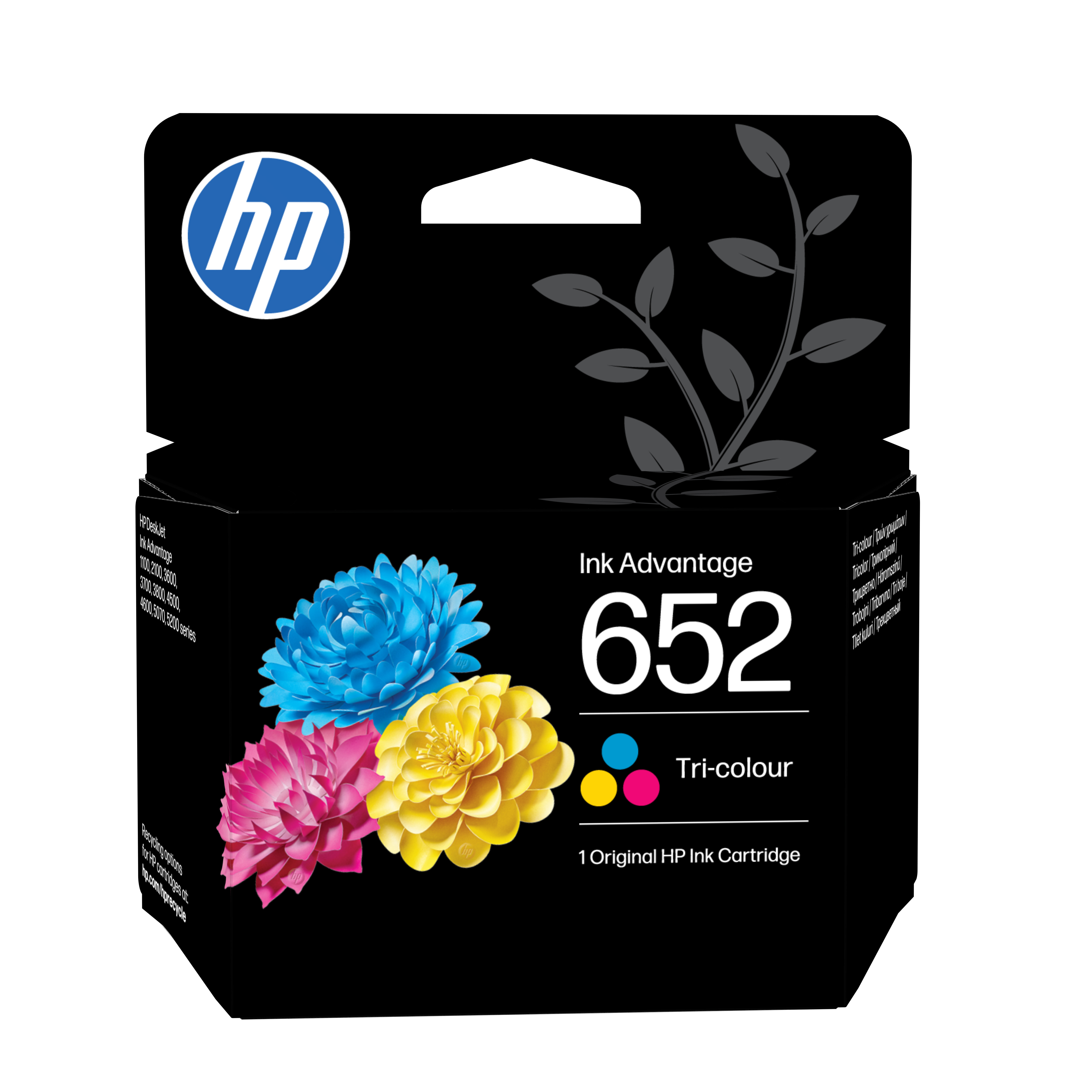 HP 652 - 5 ml - Farbe (Cyan farbstoffbasiert, Magenta farbstoffbasiert, Yellow farbstoffbasiert) - Original - Ink Advantage - Tintenpatrone - für Deskjet Ink Advantage 26XX, Ink Advantage 37XX, Ink Advantage 50XX, Ink Advantage 52XX