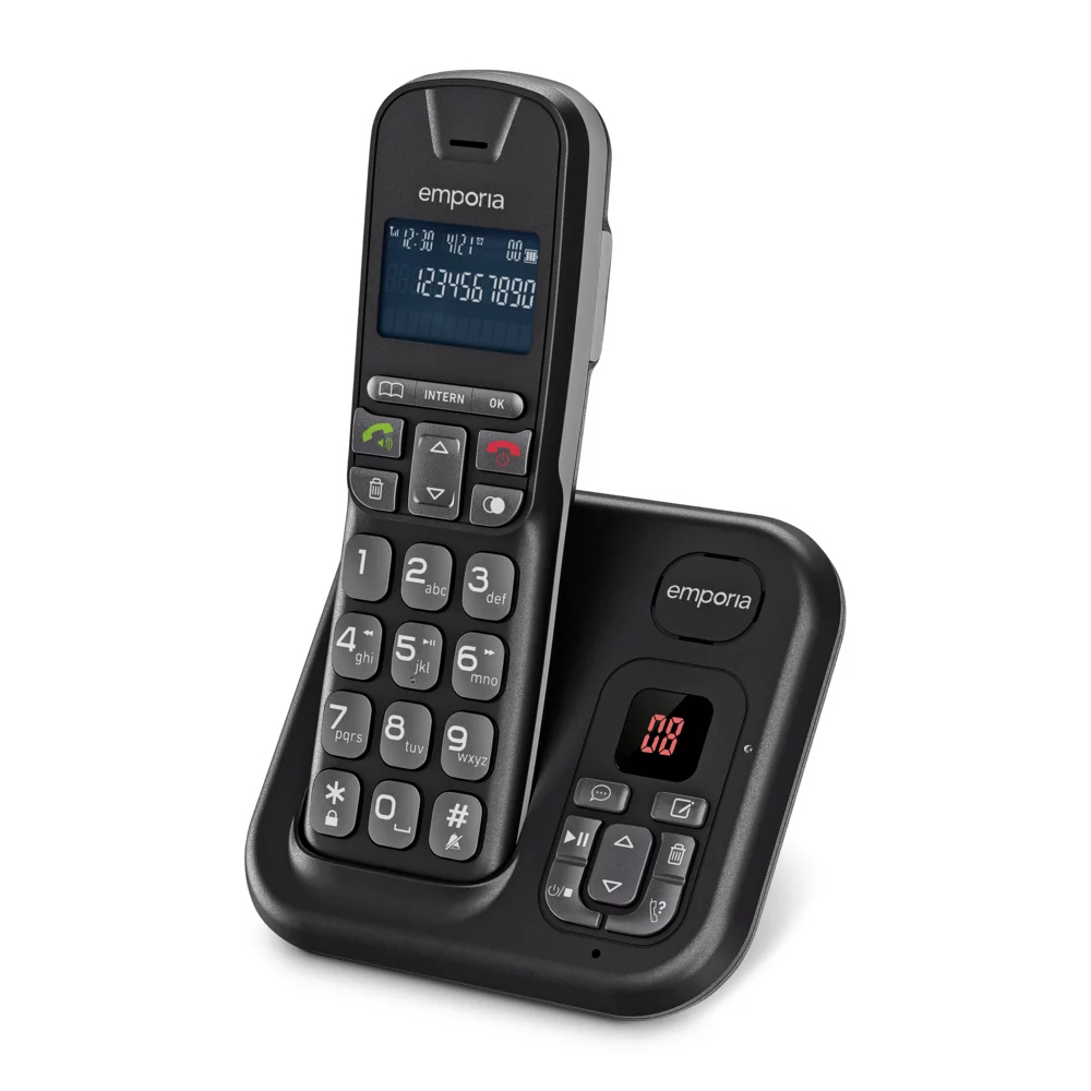emporia emporia TH-21AB DECT-Schnurlostelefon u. dig. Anrufbeantworter