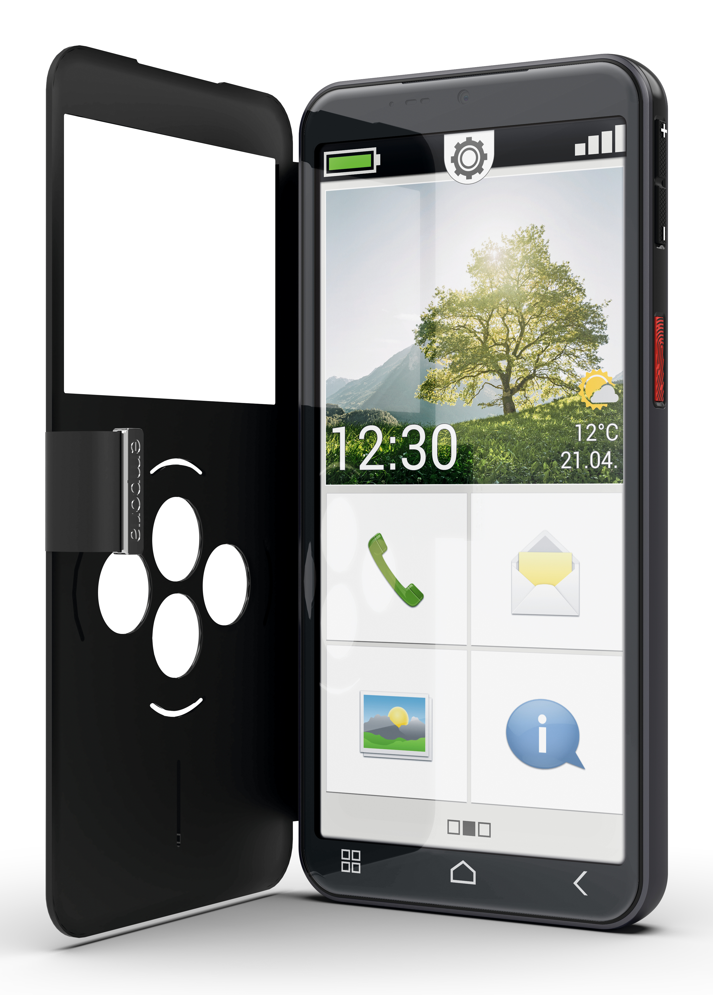 Emporia SMART.7lite 128 GB 4G Smartphone 13,8 cm (5.45 Zoll) Android 13 MP Dreifach Kamera Single SIM WiFi 5 (Schwarz) (E7LT.v1.bk.01)