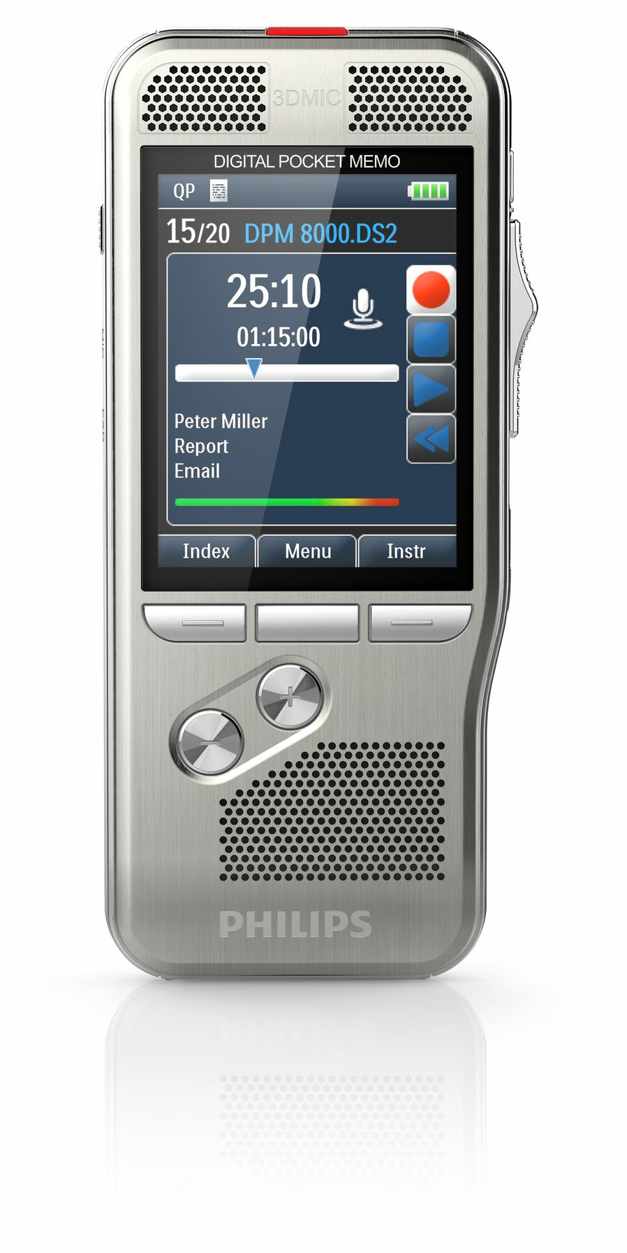 Philips Diktiergerät Digital Pocket Memo DPM8000/02