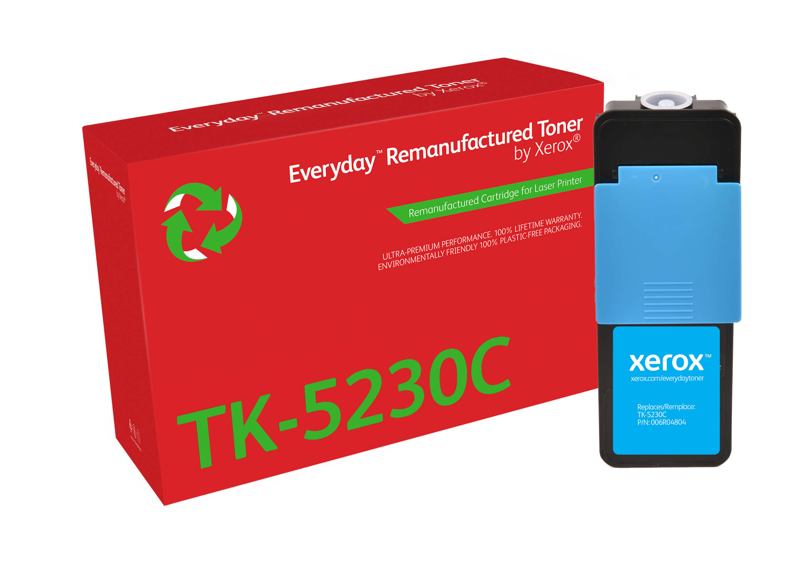 Xerox Everyday - Cyan - kompatibel - Box - wiederaufbereitet - Tonerpatrone (Alternative zu: Kyocera TK-5230C) (006R04804)